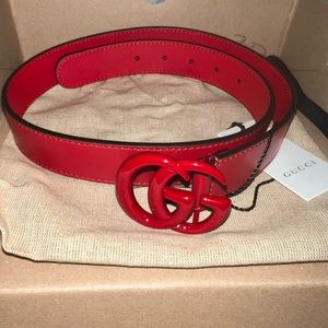 Gucci Kids Red Belt